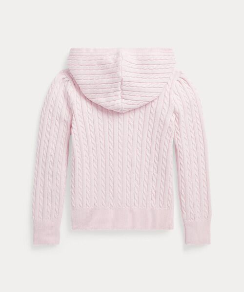 POLO RALPH LAUREN / ポロ ラルフ ローレン パーカー | (ガールズ 2才~6才)ミニケーブル コットン フルジップ フーディ | 詳細1