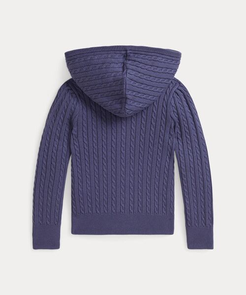 POLO RALPH LAUREN / ポロ ラルフ ローレン パーカー | (ガールズ 2才～6才)ミニケーブル コットン フルジップ フーディ | 詳細1