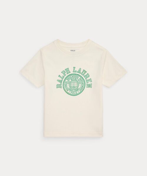 POLO RALPH LAUREN / ポロ ラルフ ローレン Tシャツ | (ボーイズ 2才~7才)ロゴ コットン ジャージー Tシャツ(100ホワイト)