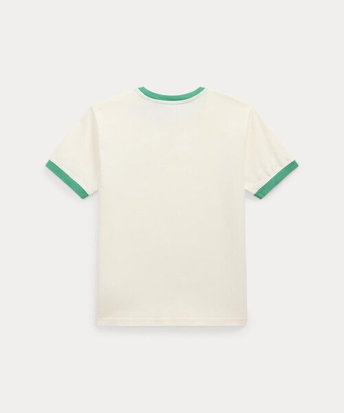 ボーイズ 8才～20才)ロゴ コットン ジャージー リンガー Tシャツ