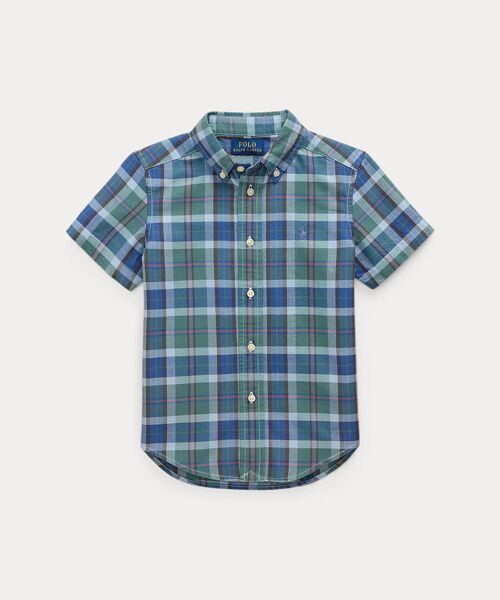 POLO RALPH LAUREN / ポロ ラルフ ローレン シャツ・ブラウス | (ボーイズ 2才~7才)チェック コットン オックスフォード ショートスリーブ シャツ(999マルチカラー)
