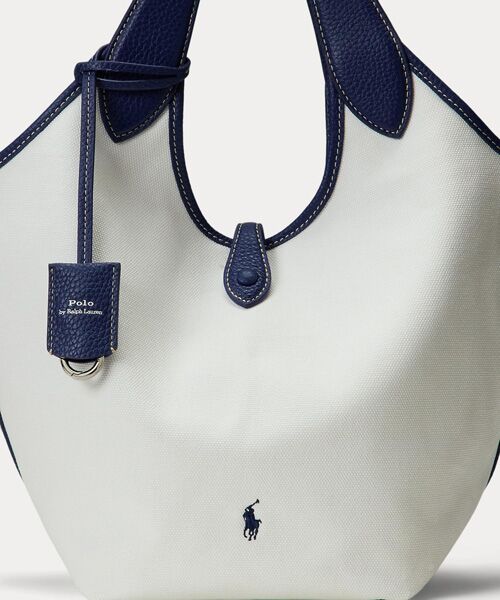 【POLO RALPH LAUREN】ポロプレイ ストライプ キャンバス トート POLO RALPH LAUREN（ポロ ラルフ ローレン）の「ストライプド