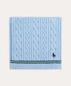 POLO RALPH LAUREN / ポロ ラルフ ローレン ハンカチ | ストライプドトリム ケーブル テリー ハンド タオル