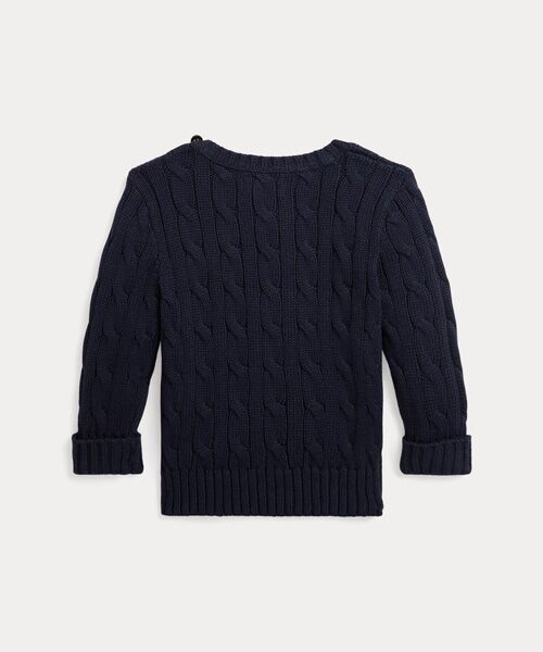 POLO RALPH LAUREN / ポロ ラルフ ローレン ニット・セーター | (ベビー)ケーブルニット コットン セーター | 詳細1