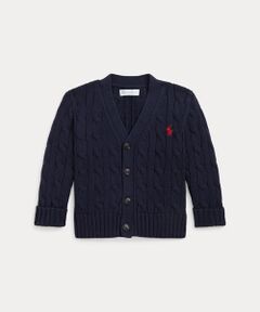 RALPH LAUREN カーディガン ⚪︎ コットンブレンド ポロカラー カーディガン | ラルフ ローレン