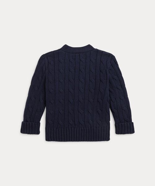 POLO RALPH LAUREN / ポロ ラルフ ローレン カーディガン・ボレロ | (ベビー)ケーブルニット コットン Vネック カーディガン | 詳細1