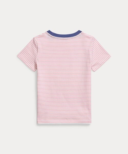 POLO RALPH LAUREN / ポロ ラルフ ローレン Tシャツ | (ガールズ 2才～6才)ストライプド ロゴ コットン ジャージー Tシャツ | 詳細1