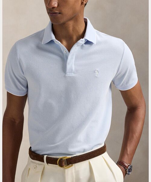 POLO RALPH LAUREN / ポロ ラルフ ローレン ポロシャツ | カスタム スリム フィット ストレッチ オックスフォード メッシュ ポロシャツ | 詳細4