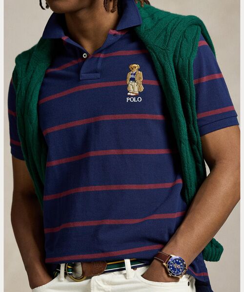 POLO RALPH LAUREN / ポロ ラルフ ローレン ポロシャツ | カスタム スリム フィット ベア メッシュ ポロシャツ | 詳細4