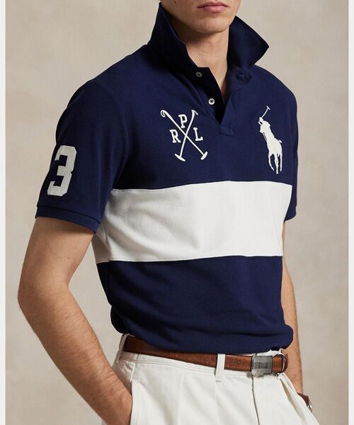 POLO RALPH LAUREN / ポロ ラルフ ローレン ポロシャツ | カスタム スリム フィット Big Pony メッシュ ポロシャツ | 詳細4