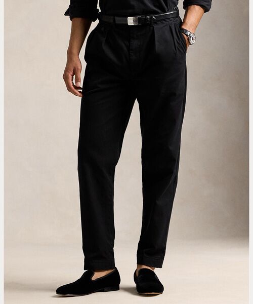 【超美品】POLO RALPH LAUREN プリーテッド ツイル パンツ POLO RALPH LAUREN パンツ Whitman リラックスド フィット