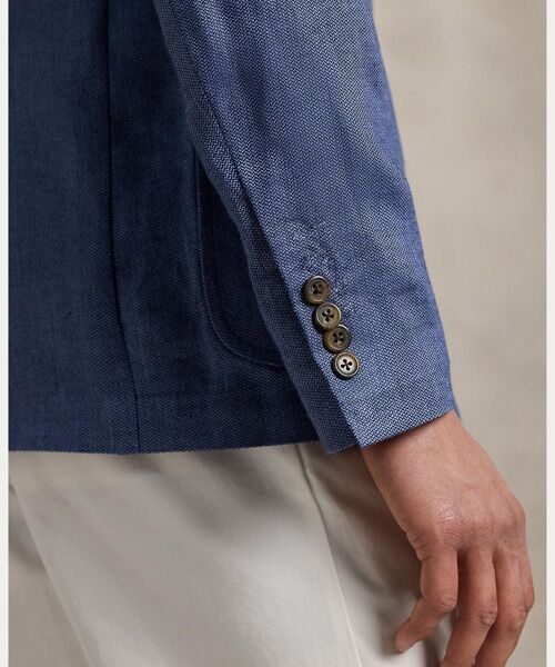 POLO RALPH LAUREN◆テーラードジャケット/--/ポリエステル/GRY/無地 古着 80-90s USA製 Polo University Club Ralph Lauren グレン