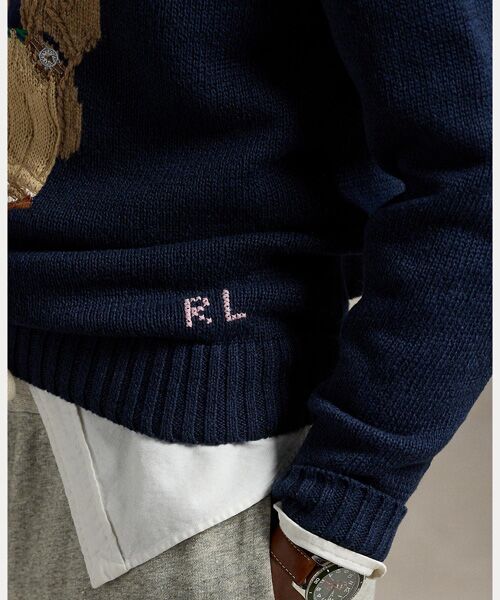 Polo by Ralph Lauren ポロベア刺繍セーター L ネイビー Polo by Ralph Lauren ポロベア刺繍セーター L ネイビー 楽天