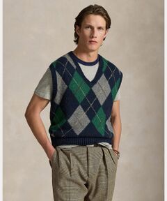 ビッグ フィット アーガイル セーター ベスト