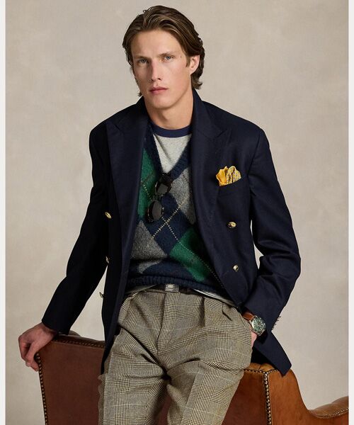 POLO RALPH LAUREN / ポロ ラルフ ローレン ベスト | ビッグ フィット アーガイル セーター ベスト | 詳細5