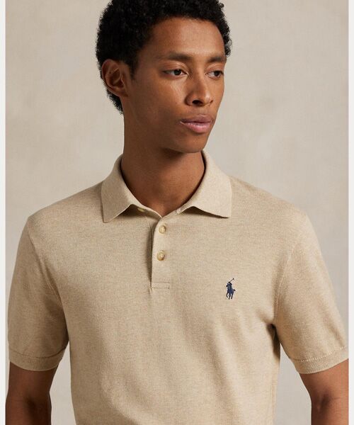 POLO RALPH LAUREN ニットポロシャツ 半袖 ケーブルニット ポロシャツ （ポロシャツ）｜POLO RALPH LAUREN