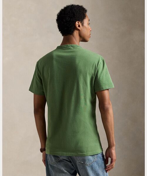 【POLO RALPH LAUREN】ミリタリーグリーン Tシャツ クラシック フィット ジャージー クルーネック Tシャツ （T