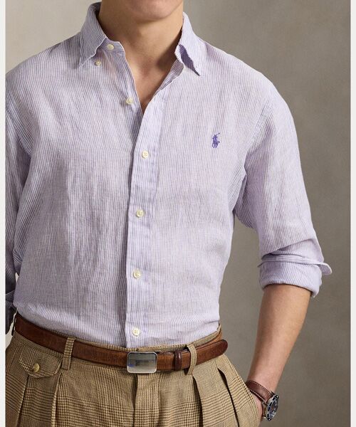 POLO RALPH LAUREN / ポロ ラルフ ローレン シャツ・ブラウス | クラシック フィット ストライプド リネン シャツ | 詳細4