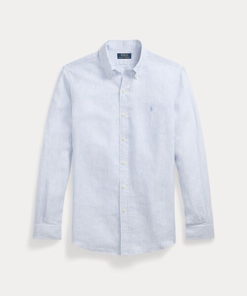 POLO RALPH LAUREN / ポロ ラルフ ローレン シャツ・ブラウス | クラシック フィット ストライプド リネン シャツ | 詳細1