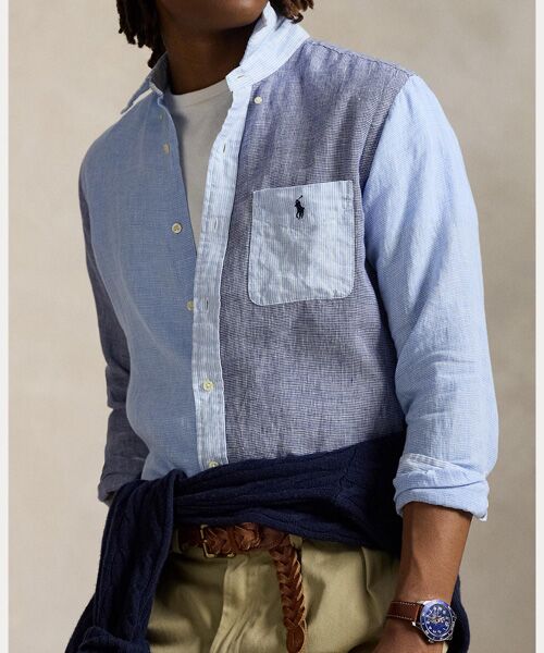 POLO RALPH LAUREN / ポロ ラルフ ローレン シャツ・ブラウス | クラシック フィット リネン ファン シャツ | 詳細4
