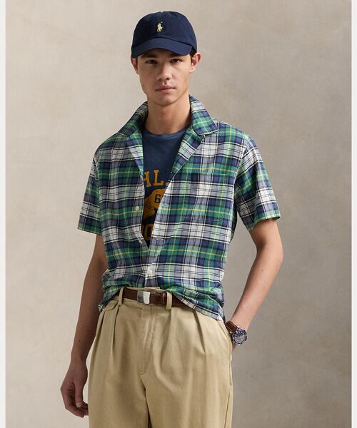 POLO RALPH LAUREN/ポロ ラルフ ローレン クラシック フィット マドラス キャンプ シャツ 300グリーン S POLO RALPH LAUREN/ポロ ラルフ ローレン クラシック フィット マドラス キャンプ シャツ 300グリーン S
