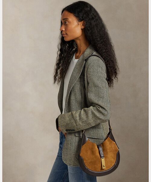 POLO RALPH LAUREN / ポロ ラルフ ローレン ショルダーバッグ | Polo ID スエードレザー スモール ショルダー バッグ | 詳細6