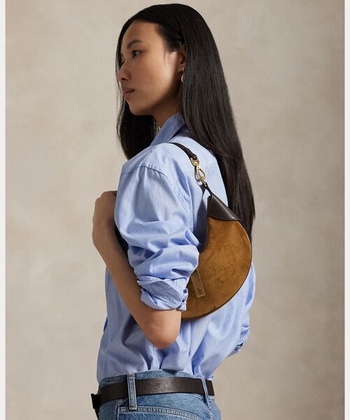 POLO RALPH LAUREN / ポロ ラルフ ローレン ショルダーバッグ | Polo ID スエード ミニ ショルダー バッグ | 詳細6