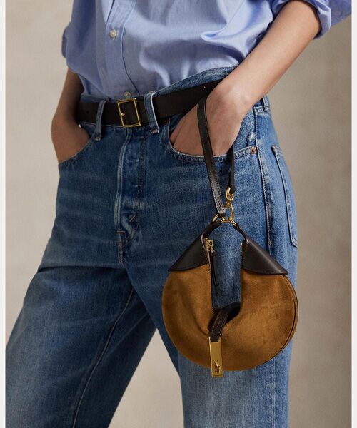 POLO RALPH LAUREN / ポロ ラルフ ローレン ショルダーバッグ | Polo ID スエード ミニ ショルダー バッグ | 詳細5