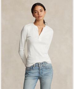 クロップド コットン ジャージー ロングスリーブ Tシャツ （T