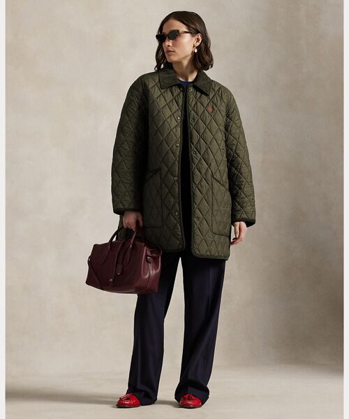 POLO RALPH LAUREN/ポロ ラルフ ローレン キルテッド バーン ジャケット 300グリーン M