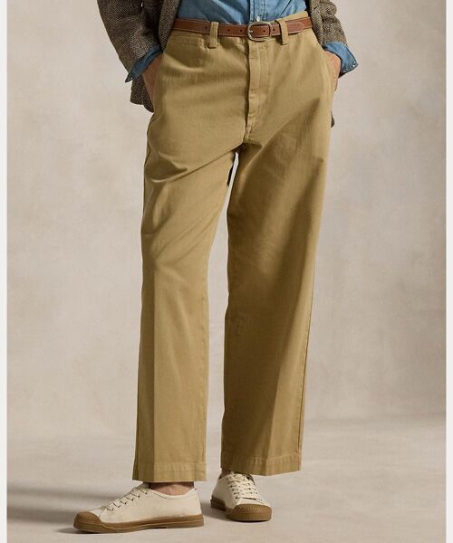 POLO RALPH LAUREN コットン ワークパンツ W32 チノパン Polo Ralph lauren Cotton Chino Pants size W32×L32 (Model