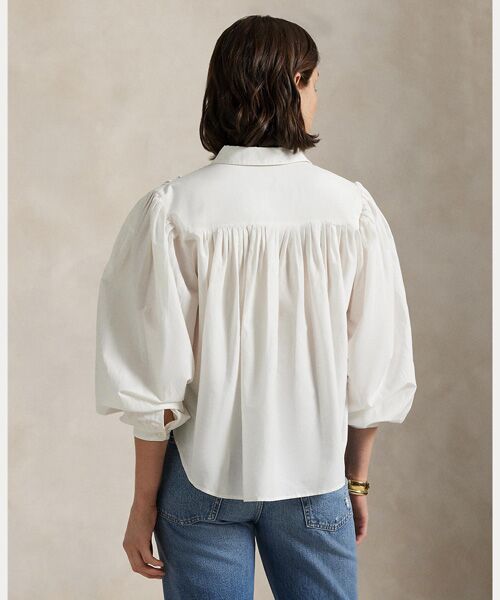 POLO RALPH LAUREN / ポロ ラルフ ローレン シャツ・ブラウス | プリーテッド コットンシルク シャツ | 詳細3