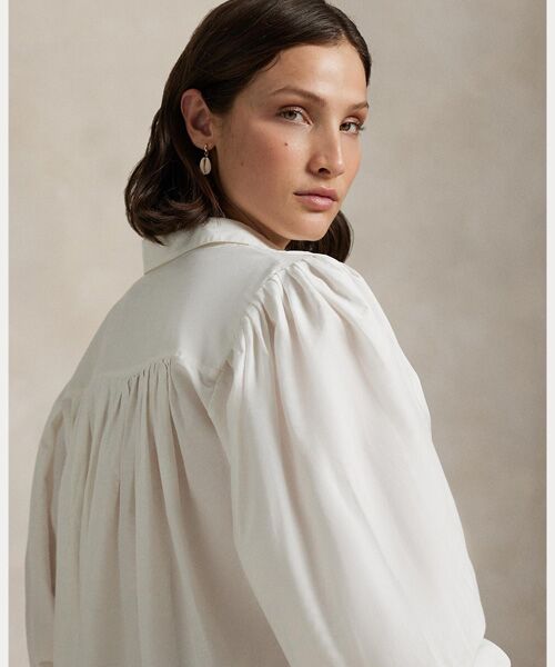 POLO RALPH LAUREN / ポロ ラルフ ローレン シャツ・ブラウス | プリーテッド コットンシルク シャツ | 詳細4