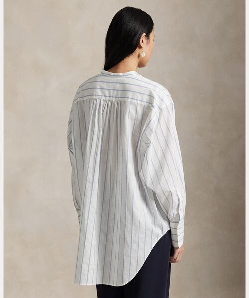 POLO RALPH LAUREN / ポロ ラルフ ローレン シャツ・ブラウス | ストライプド コットン ドビー トップス | 詳細3