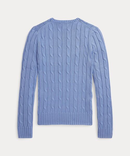POLO RALPH LAUREN / ポロ ラルフ ローレン ニット・セーター | ケーブルニット コットン クルーネック セーター | 詳細1