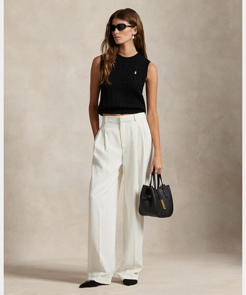 POLO RALPH LAUREN / ポロ ラルフ ローレン ベスト | ケーブルニット コットン セーター ベスト | 詳細2