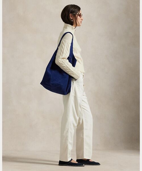 POLO RALPH LAUREN / ポロ ラルフ ローレン ニット・セーター | ケーブル ウールカシミヤ ハーフジップ セーター | 詳細2