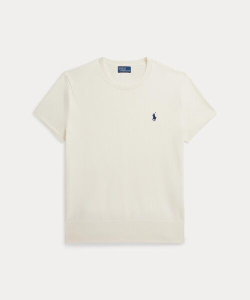 Polo Ralph Lauren 半袖 カットソー M ニットcf コットン ポロカラー セーター （ニット・セーター）｜POLO
