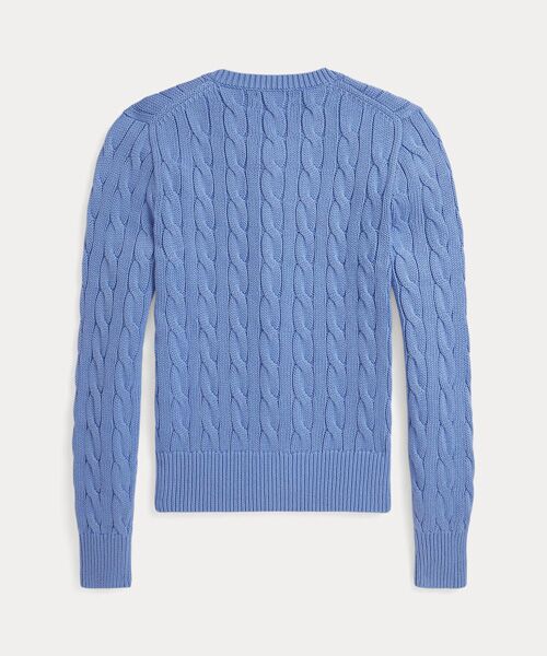人気　Polo Ralph Lauren ブルー ケーブルニットカーディガン M 人気 Polo Ralph Lauren ブルー ケーブルニットカーディガン M