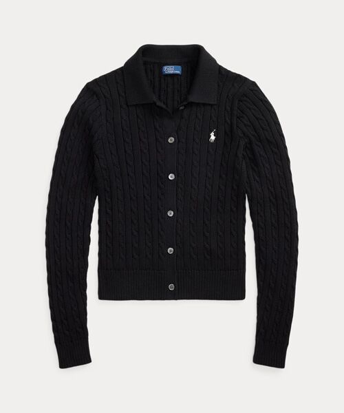 ケーブルニット コットン カーディガン （カーディガン・ボレロ