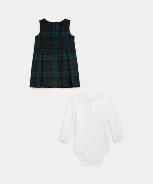 POLO RALPH LAUREN / ポロ ラルフ ローレン ベビー・キッズウエア | (ベビー)コットン ボディスーツ & チェック ポンチ ドレス セット | 詳細1