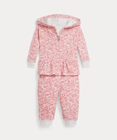 POLO RALPH LAUREN / ポロ ラルフ ローレン ベビー・キッズウエア | (ベビー)フローラル ベロア フルジップ フーディ & パンツ セット
