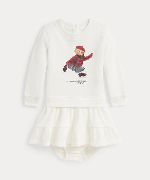 POLO RALPH LAUREN/ポロ ラルフ ローレン (ベビー)Polo ベア フリース ドレス&ブルマー 101ナチュラル 18M POLO RALPH LAUREN/ポロ ラルフ ローレン (ベビー)Polo ベア フリース ドレス&ブルマー 101ナチュラル 18M