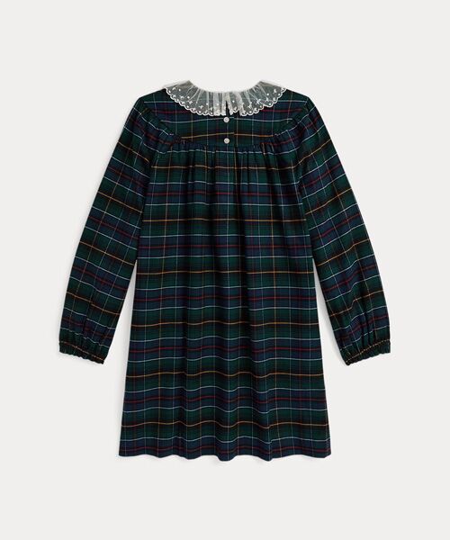 POLO RALPH LAUREN / ポロ ラルフ ローレン ミニ丈・ひざ丈ワンピース | (ガールズ 7才～16才)チェック コットン ツイル ドレス | 詳細1