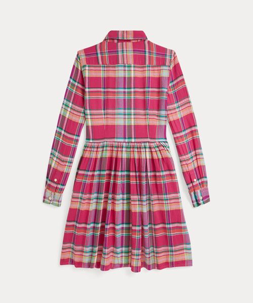 POLO RALPH LAUREN / ポロ ラルフ ローレン ミニ丈・ひざ丈ワンピース | (ガールズ 7才～16才)チェック コットン マドラス シャツドレス | 詳細2
