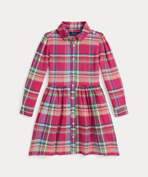 POLO RALPH LAUREN / ポロ ラルフ ローレン ミニ丈・ひざ丈ワンピース | (ガールズ 2才～6才)チェック コットン マドラス シャツドレス | 詳細1