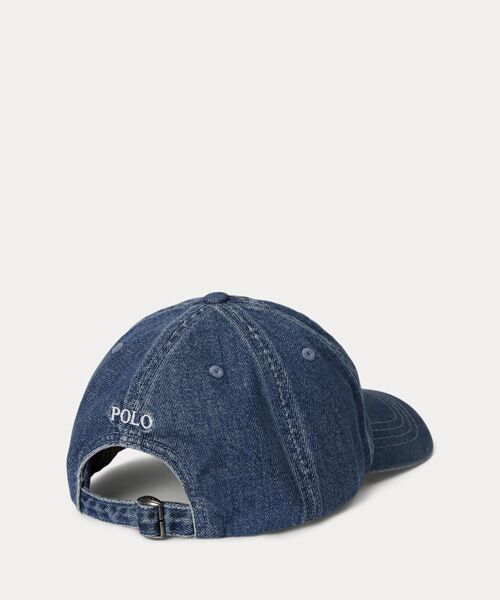 POLO RALPH LAUREN / ポロ ラルフ ローレン キャップ | (ボーイズ 8才～20才)インディゴ コットン デニム ボール キャップ | 詳細1