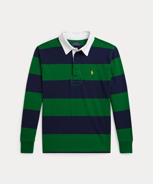 POLO RALPH LAUREN / ポロ ラルフ ローレン カットソー | (ボーイズ 8才～20才)ストライプド コットン ジャージー ラグビー シャツ | 詳細1
