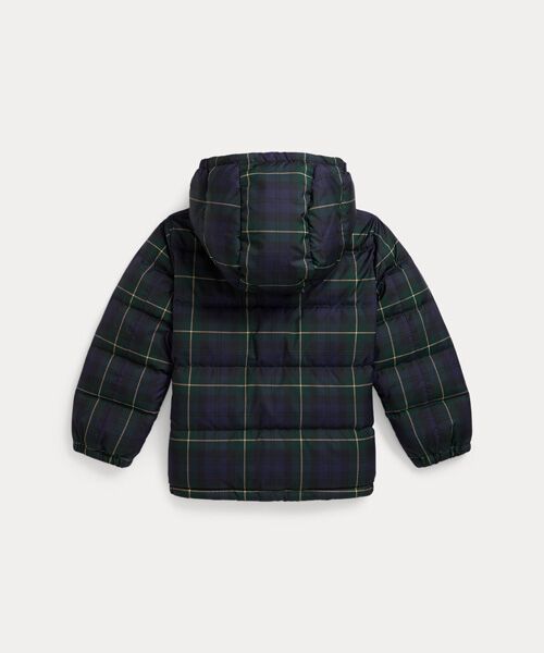 ボーイズ 2才～7才)チェック ダウン フーデッド ジャケット （ダウン