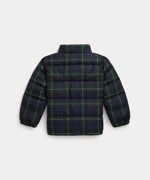 ボーイズ 2才～7才)チェック ダウン フーデッド ジャケット （ダウン
